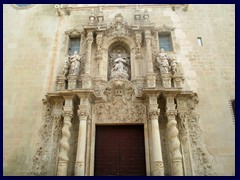 Alicante Old Town 32 - Basilica of Santa Maria, built in Valencian gothic style 14th-16th centuries above a mosque.