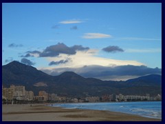 Playa de San Juan 31 - looking towards the mountains and the suburb of El Campello