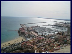 Castillo de Santa Barbara 60 - view towards Alicante's city centre