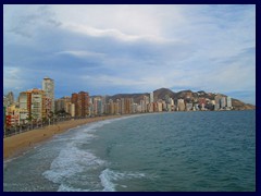 View from Placa de Sant Jaime, East Benidorm skyline