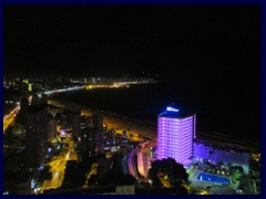 Benidorm by night 38 - View from the room at Gran Hotel Bali