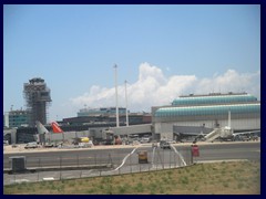 Leonardo da Vincio-Fiumicino Airport, Rome's and  Italy's largest airport. 