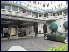 Peninsula Hotel, is famous for its large fleet of Rolls-Royces. It opened in 1928 and has 300 rooms.