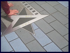 The star of Jet Li, Avenue of the Stars.