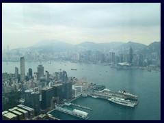 Kowloon and HK Island, seen from Sky 100.
