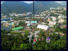 Cable cars above Ocean Park.