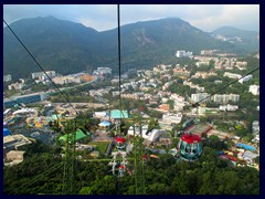 Cable cars above Ocean Park.