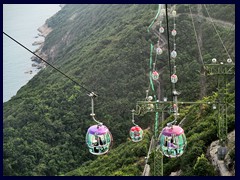 The cable cars take you to the other side of Ocean Park. A thrilling but stable ride!