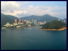 Repulse Bay and Middle Island seen from the cable car.