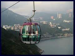 The cable cars take you to the other side of Ocean Park. A thrilling but stable ride!