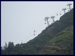 The cable cars of Ocean Park. We took thrilling ride later!