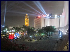 Cultural Center and Clock Tower during Symphony of Lights