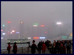 Hong Kong Island skyline by night, seen from Avenue of the Stars, Tsim Sha Tsui