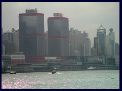 Shun Tak Centre, Central. Built in 1986, the twin towers are 145m tall.