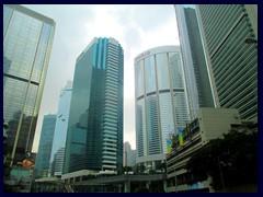 Pacific Place complex in Admirality. Includes the de luxe hotels Conrad, Shangri-La and JW Marriott.