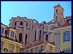 Carmen Convent from Praça Dom Pedro IV