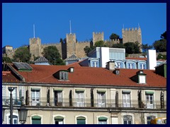 Sao Jorge Castle from Praça do Comércio