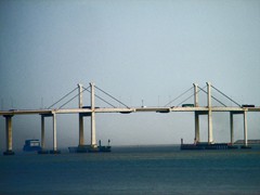 Friendship Bridge (Ponte de Amizade) connects Macau Peninsula with Taipa Island. It is the longest of the 3 bridges (4.7km) and was built 1990-94.