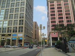 Alameda Dr. Carlos D'Assumpcao is an avenue that passes through the CBD, near the new casinos. It is surrounded by tall modern office buildings and there is a nice park in the middle.