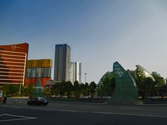  The roundabout in front of Grand Lisboa with strange glass sculptures.