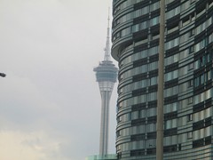 Macau Tower is Macau's tallest structure, at a height of 338m. It was built in 2001 and features an observation deck with glass floor panels and a revolving restaurant that offers great views of Macau, Zhuhai and Taipa. You can also bungee jump from the tower!