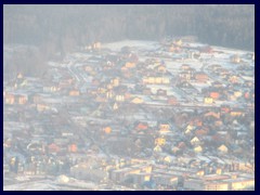 Area with private residences in the outskirts of Moscow.