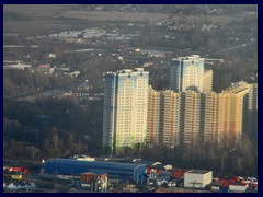 Highrise buildings in the outskirts of Moscow built in the communist times.