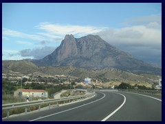 Road Alicante - Benidorm: Near Villajoyosa