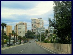 Road Alicante - Benidorm: Leaving Alicante 