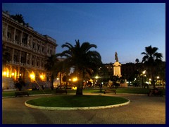 Piazza Cavour at night