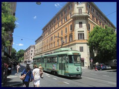 Via Ottaviano, one of the old trams.