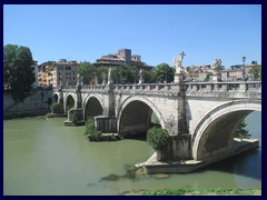 Ponte Sant'Angelo, West bank of Tiber.