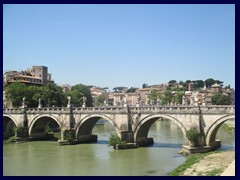 Ponte Sant'Angelo, West bank of Tiber.