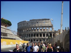 Via dei Fori Imperiali towards the Colosseum.