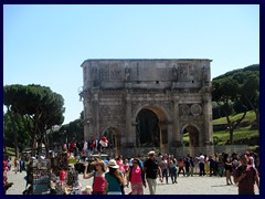 Arch of Titus, constructed 82AD, stands on Via Sacre at the gate to Forum Romanum, opposite Colosseum. It has been inspiration for many arches of triumph, the most famous one is the one in Paris.It was built by his brother to commemorate emperor Titus victories.