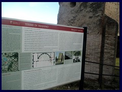 Terme di Traiano (Trajan Baths), the ruins of the ancient baths built on top of Emperor Nero's villa by Emperor Traian about 100 AD.