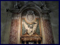 The Reaper, one of many obscure symbols inside San Pietro in Vincoli (St Peter in Chains).