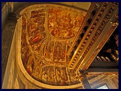 Beautiful painted frescos by Giacomo Coppi in the ceiling (1577), San Pietro in Vincoli (St Peter in Chains).