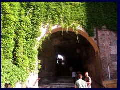 Stairs leading down from Piazza Pietro San Pietro in Vincoli to Via Cavour.