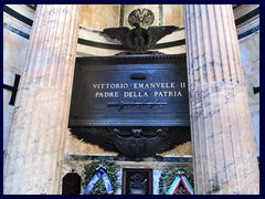 The tomb of  Vittorio Emanuele II, the 19th century famous king who was the first king of Italy, 1820-78.