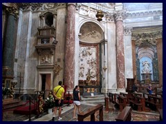 The interior of Sant'Agnese in Agone, a beautiful church at Piazza Navona. 