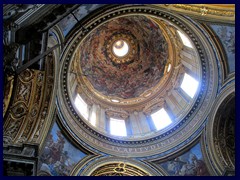 The interior of Sant'Agnese in Agone, a beautiful church at Piazza Navona. 