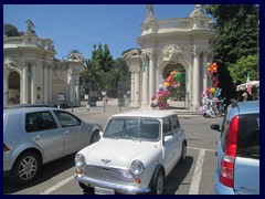 The entrance to Bioparco Zoo.