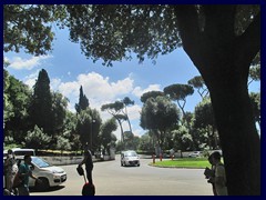 You see four wheel bikes everywhere in the park, since these bikes, as well as segways, are popular to rent in the park for tourists. 