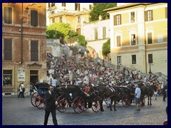 Piazza di Spagna is the small square along Via del Babuino, where you find the famous Spanish Steps.