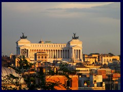 Views from Pincio Hill towards the National Monument of Victor Emanuele II