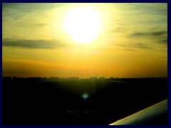 Sheremetyevo at sunset. Heading towards Hong Kong!