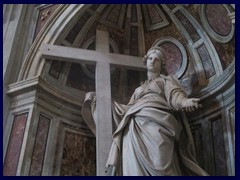 St Helena by Andrea Bolgi, St Peter's Basilica.