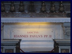 Tomb of Pope John Paul II, St Peter's Basilica.