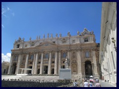 St Peter's Basilica's dome can't be seen from this angle! Seen from Piazza San Pietro.Square 035